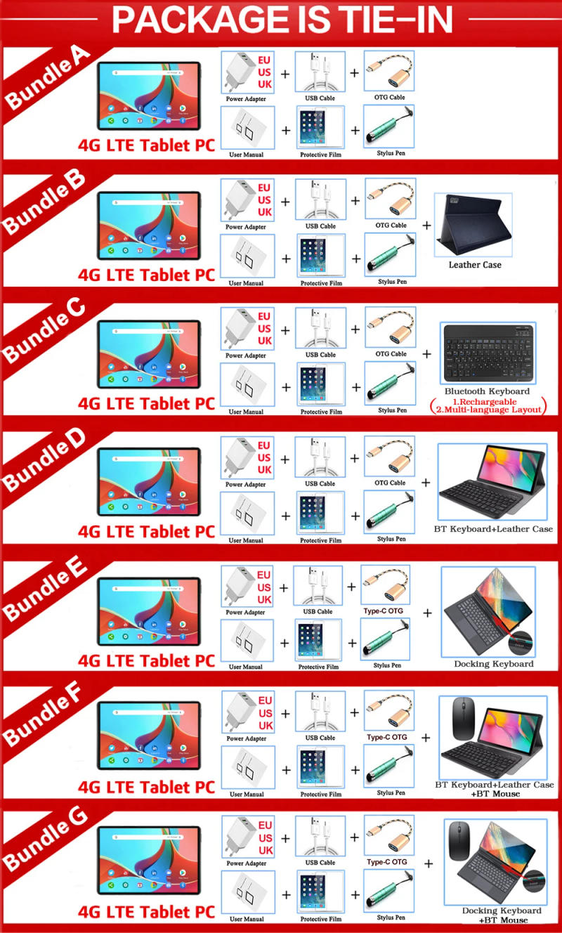 Description Picture 2 of itemYUSUNOUL Dock Port Detachable Keyboard 10 Inch 2-In-1 LaptopTablet 8GB+128GB 4G LTE Phone Call 5G WIFI 1920*1200 IPS Maxpad+Gift