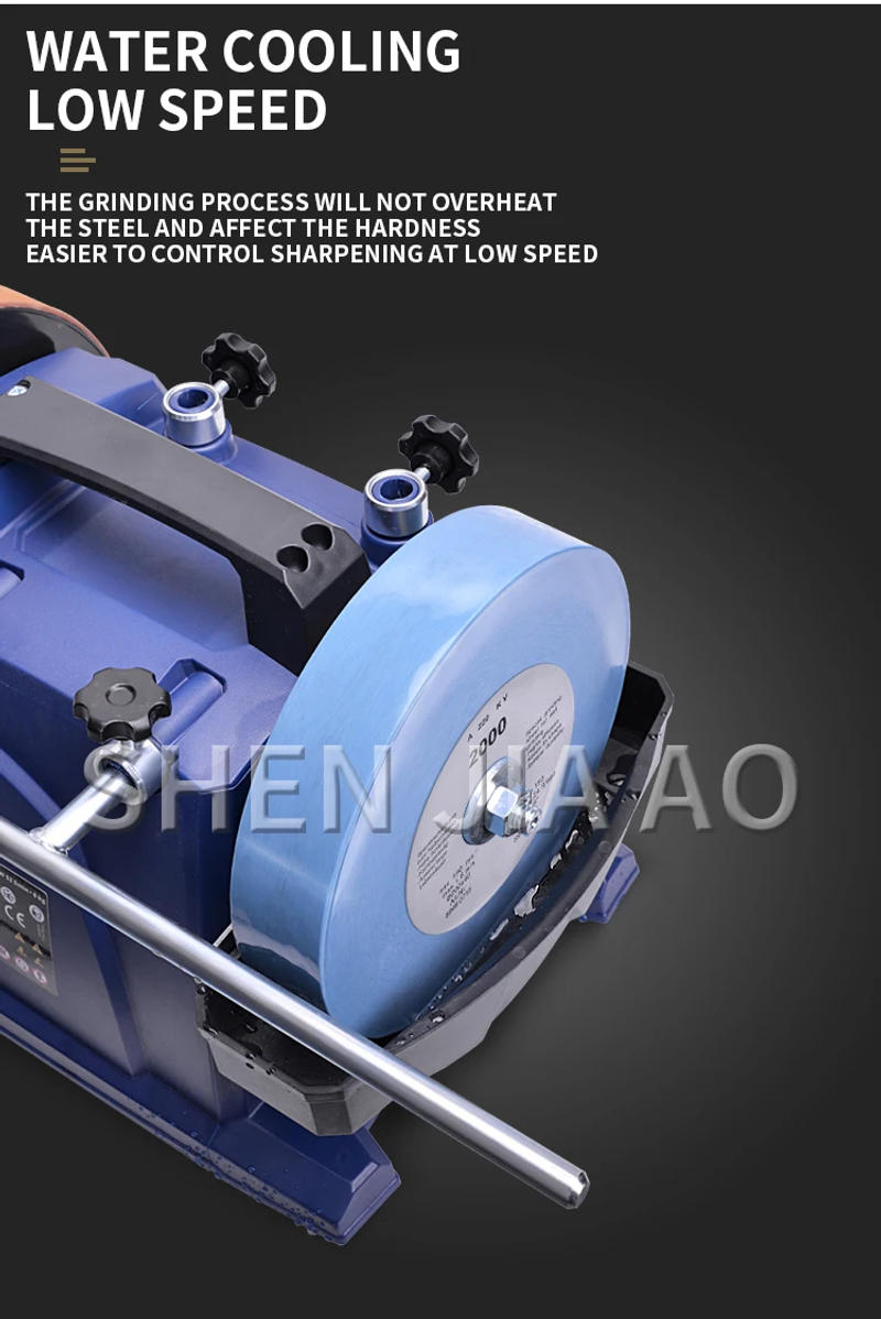 Description Picture 4 of itemH8 Low-speed Water-cooled Sharpener For Household Small Woodworking Engraving Knives Chisels Grinder Electric Desktop Sharpener