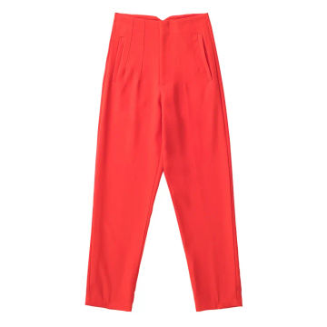 TRAF Pencil High Waist Pants for Women 33 Color Office Woman Trousers Autumn Winter Straight Pants Woman Streetwear Women Pants