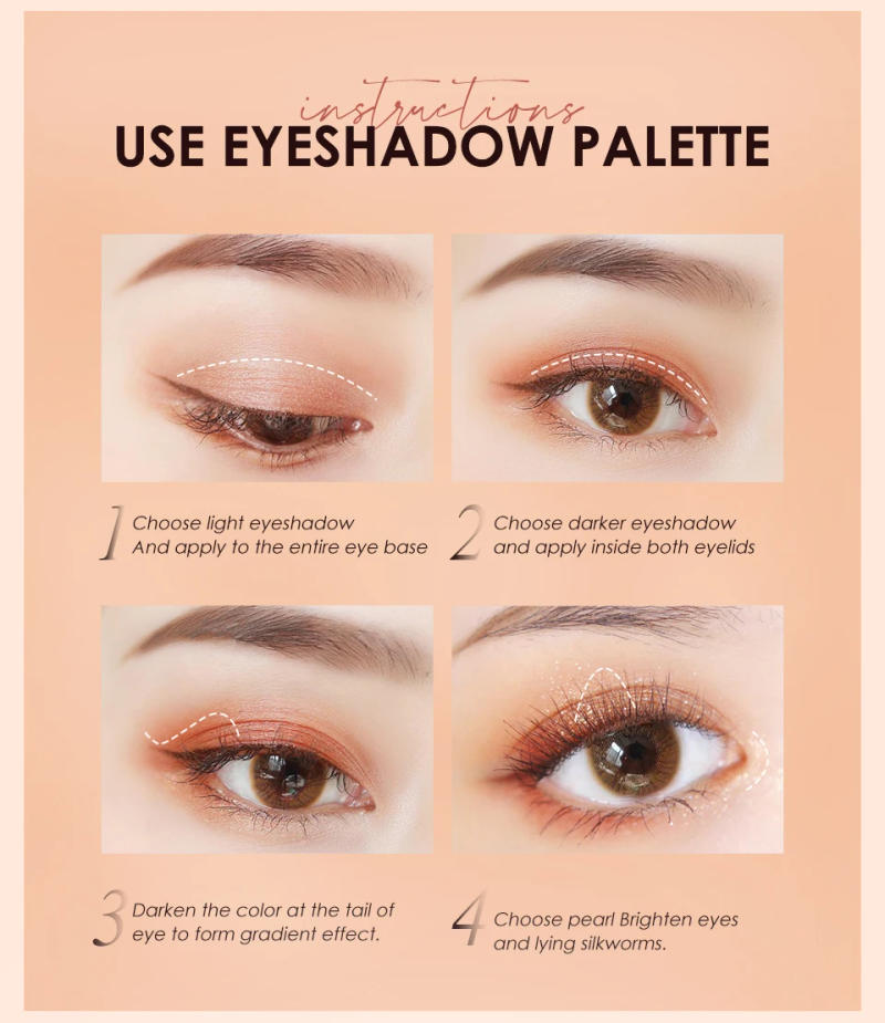 Description Picture 6 of itemO.TWO.O 10pcs Full Makeup Set Eyebrow Pencil Mascara Eyeliner False Eyelash Eyebrow Soap Eyeshadow Palette Eyelash Curler Makeup