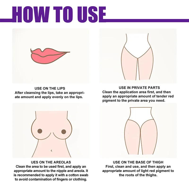 Description Picture 3 of itemNew Whitening Cream Essence Tender Armpit Bleaching Intimate Parts Removing Melanin Maintenance Pink Delicate Color