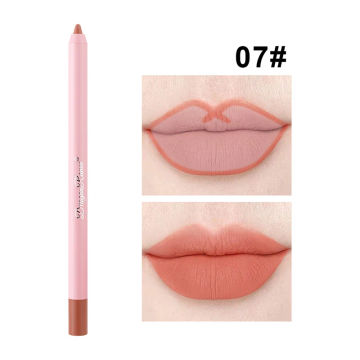 Matte Lip Liner Pencil Multicolor Waterproof Lip Contouring Makeup Lipstick Long Lasting Non-stick Cup Sexy Lipstick Cosmetics