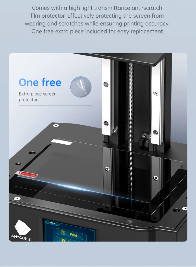 Description Picture 6 of itemAnycubic 9.1 inch Photon Mono X 6Ks 3D printer Handheld Desktop Grade Household 4.76L Build Volume Printing Size 200x196x122mm