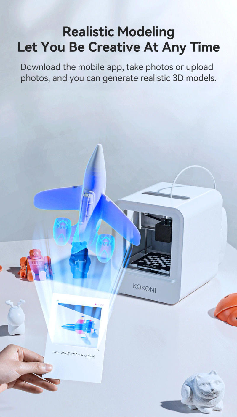 Description Picture 6 of item3D Printer Mini Printer 3D Printer Machine DIY 3d printers Desktop Smartphone printer Filament 3D Professional Printer FDM PLA