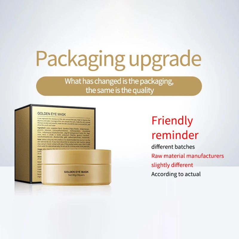 Description Picture 2 of item60pcs Eye Mask Avocado Golden Collagen Anti Dark Circles Eye Bags Moisturizing Anti Wrinkle Eye Patches Skin Care Products