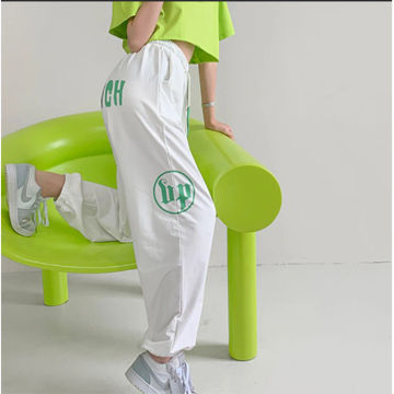 2022 Summer Personality Streetwear High Elastic Waist Loose Casual Pants Women Hip Hop Style Sweatpants Fashion Lantern Trousers