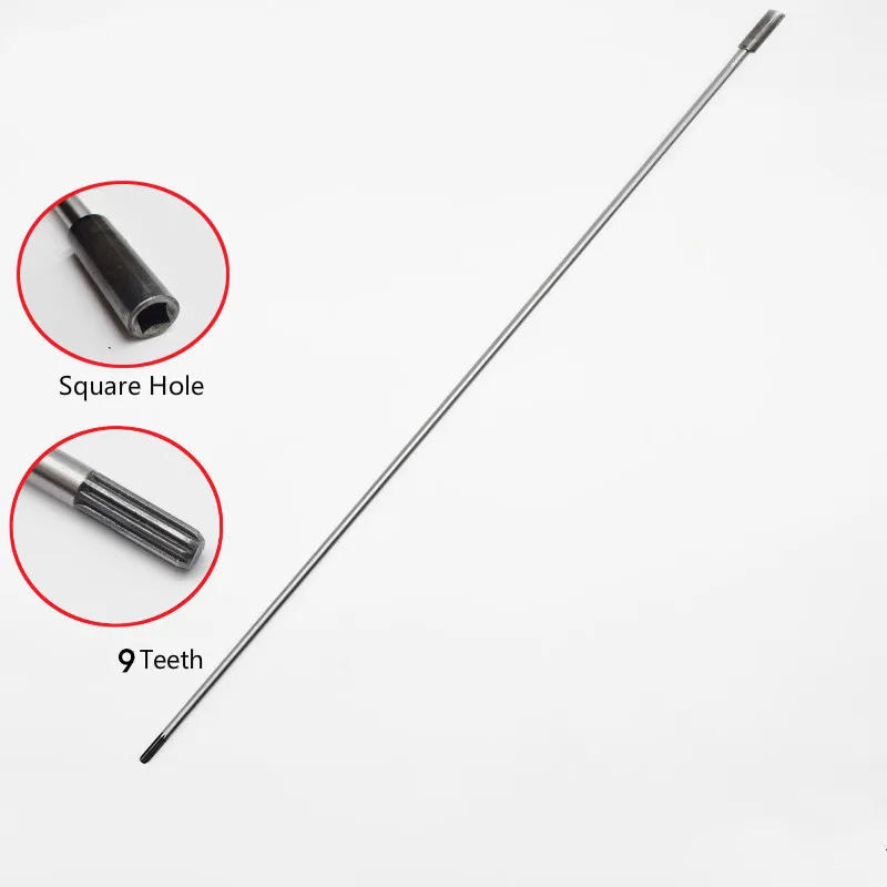 Description Picture 4 of itemNew 9Teeth/Square 8mm Thickness Drive Shaft For 26mm Aluminum Tube Grass Trimmer Brush Cutter 760mm Long Chain Saw Hedge Trimmer