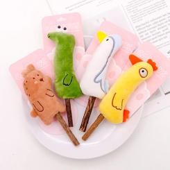 Cat and Dog Doll Clean Mouth Snacks Clean Teeth Vent Doll Supplies Baby Cat Wood Day Polygonum Molar Stick Molar Protection