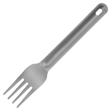 Camping Cutlery Food Grade Heat Resistant Spoon Utensils High Strength CNC Process Titanium Outdoor Camping Spoon And Fork