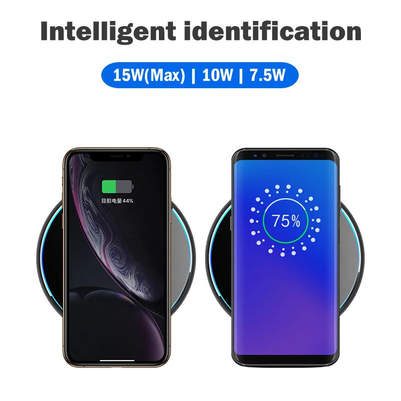Description Picture 3 of item15W Fast Qi Wireless Charger for Xiaomi Poco F5 Pro Wireless Charging Pad with USB Cable Gift Case for POCO F5 Pro