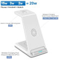 3 in 1 20W Wireless Charger Stand Dock For Apple Watch 8 7 6 AirPods iPhone 14 13 12 11 XS XR X 8 Induction Fast Charger Station