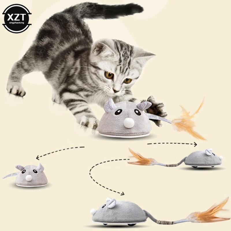 Description Picture 5 of itemUSB Charging Cat Interactive Toys Simulation Mouse Cat Toys Funny Teasing Automatic Cat Toys Smart Automatic Toys Pet Cat Toys
