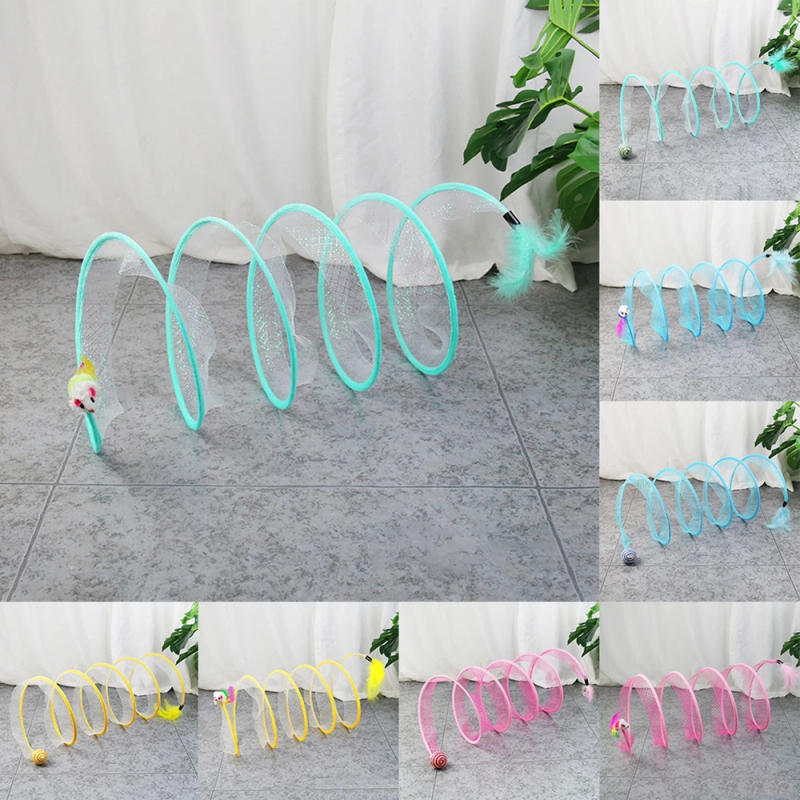 Description Picture 5 of itemSpiral tunnel odorless Free shuttle play Cat Tunnel Toy Funny Foldable storage Interactive Cheer yourself up Cat Toys