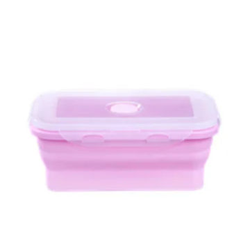 Multifunctional Bento Box Silicone Collapsible Lunch Box Food Storage Container   Microwavable Portable Picnic Camping Outdoor