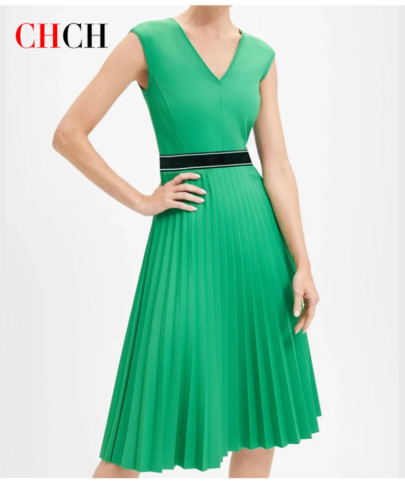 Description Picture 4 of itemCHCH Fashion Light Luxury Design New Women's Long Dress Fashion Solid Color Shopping, Dating, Prom Occasion Women's Dress