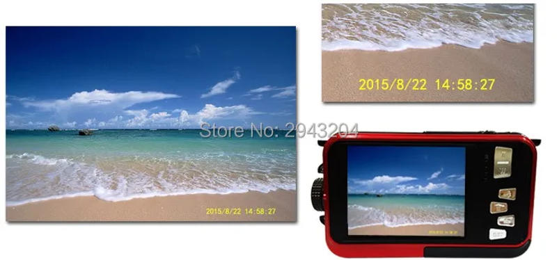 Description Picture 3 of item24MP Waterproof Digital Camera Underwater Camera Video Recorder Selfie Dual Screen DV Recording Camera