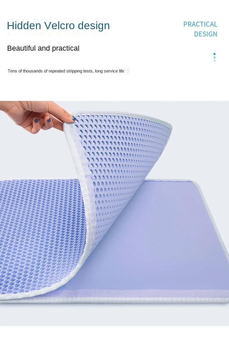 Description Picture 6 of itemCat Litter Mat Double Layer Waterproof Urine Proof Trapping Mat Easy to Clean Non-Slip Toilet Pad Cat Scratch Pad Large Foot Pad