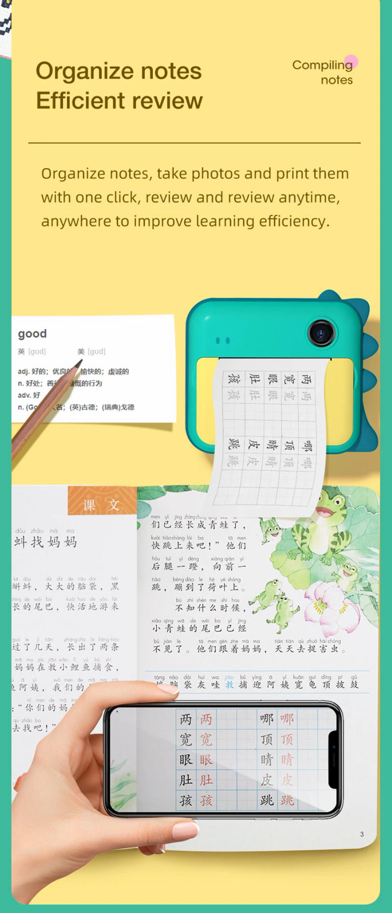 Description Picture 6 of itemChildren Camera Instant Print Camera For Girls Kids Camera Instantane With Thermal Photo Paper Toys Camera For Birthday Gifts