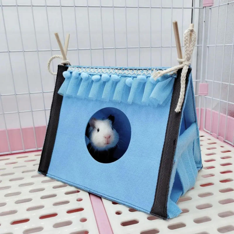 Description Picture 2 of itemPet Rabbit Tent House Hideout Hamster Nest Corner Hideaway For Squirrel Gliding Chinchilla Guinea Pig