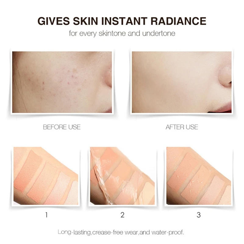 Description Picture 2 of item4 Colors Concealer Stick Face Foundation Pen Maquiagem Make Up Camouflage Maquillaje Smooth Contour Korean Makeup Beauty Health