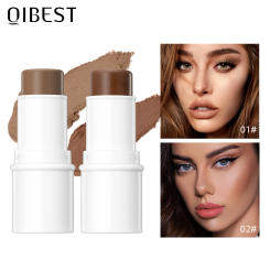 QIBEST Face Makeup Bronzer Stick Cream Rouge Tint Contouring Makeup Cosmetic Highlighter Bronzer Pen Women Face Illuminator 7.2g