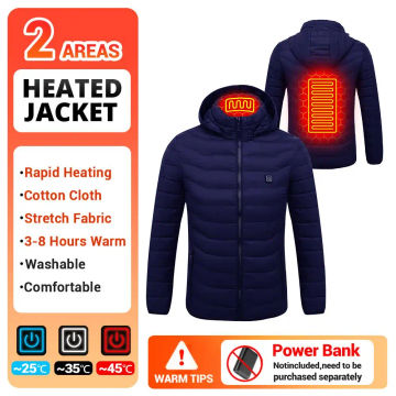 19 Areas Heating Jackets Winter Warm USB Heating Jackets Coat Smart Thermostat Heated Clothing Snowboard jackets Heated Vests