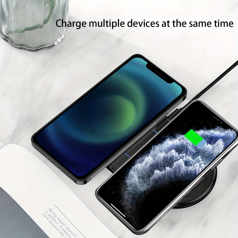 Description Picture 5 of itemPortable Wireless Charger Station 30W Fast Charging Stand 2 In 1 Samsung IPhone Dock Charger For IPhone 12 13 14 IWatch AirPods