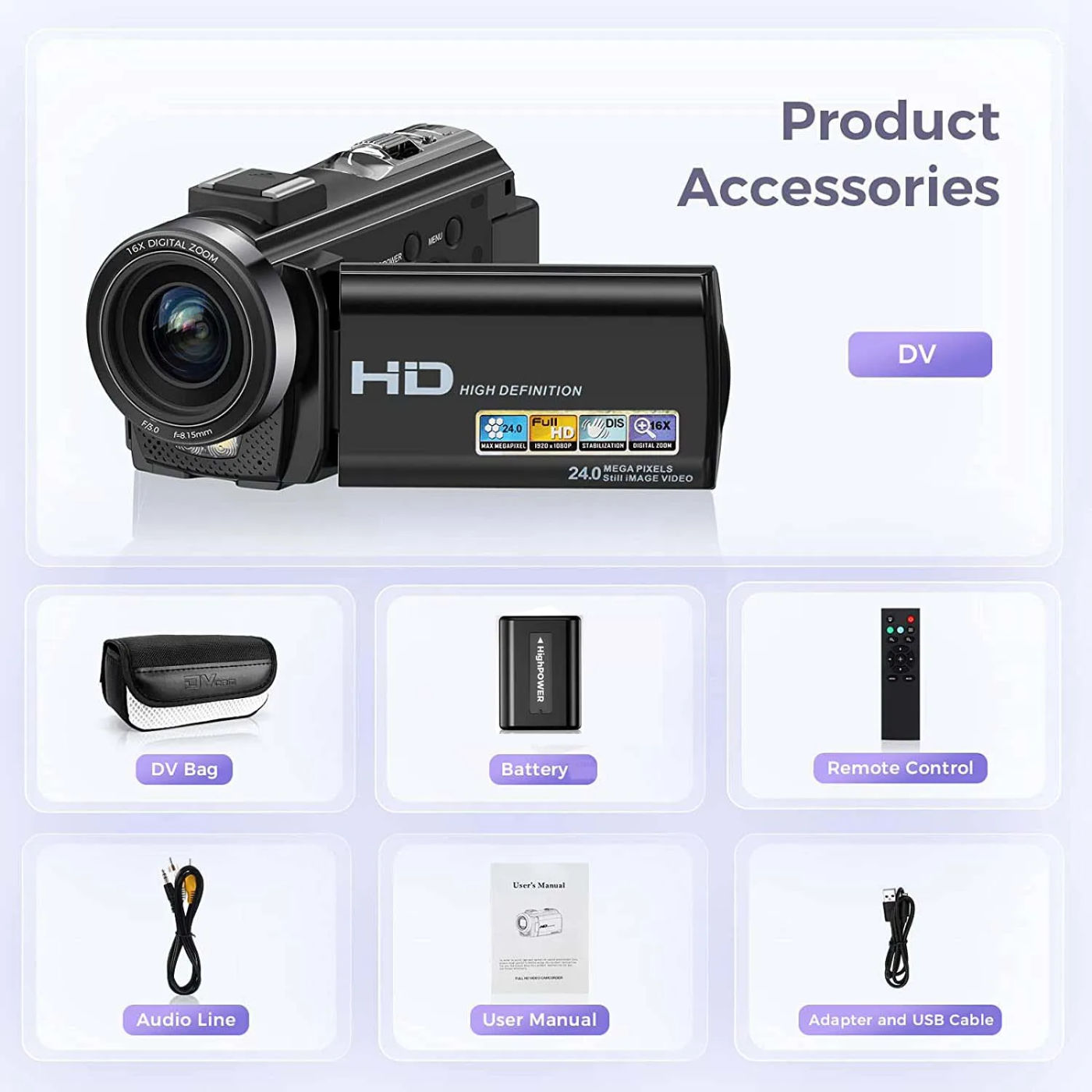 Description Picture 5 of itemDigital Camera Photographic Cameras With 3.0 Inch Rotating Screen Professional Photo Camera Hd Video Kids Cameras  For Home