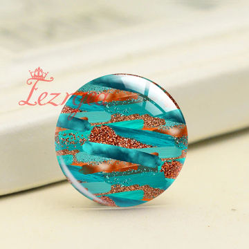 Colorful Brushstrokes Round Photo Glass Cabochon Demo Flat Back For DIY Jewelry Making Finding Supplies Snap Button Accessories
