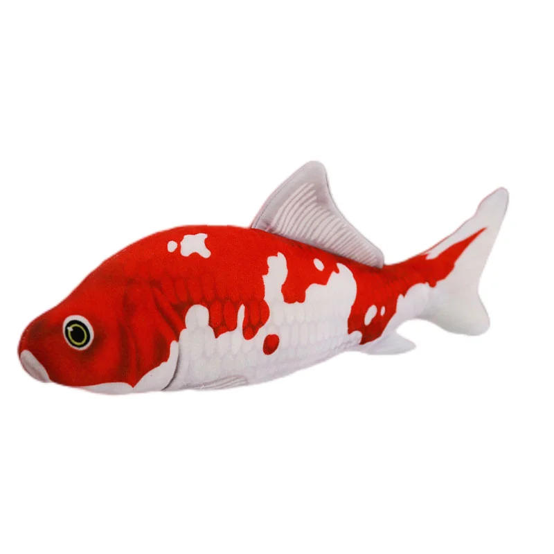 Description Picture 2 of itemCat  Training Toy Fish Plush Shape Stuffed Catnip Pillow 30cm With Zip Simulation Fish Cat Toy Fish Interaction No Electric