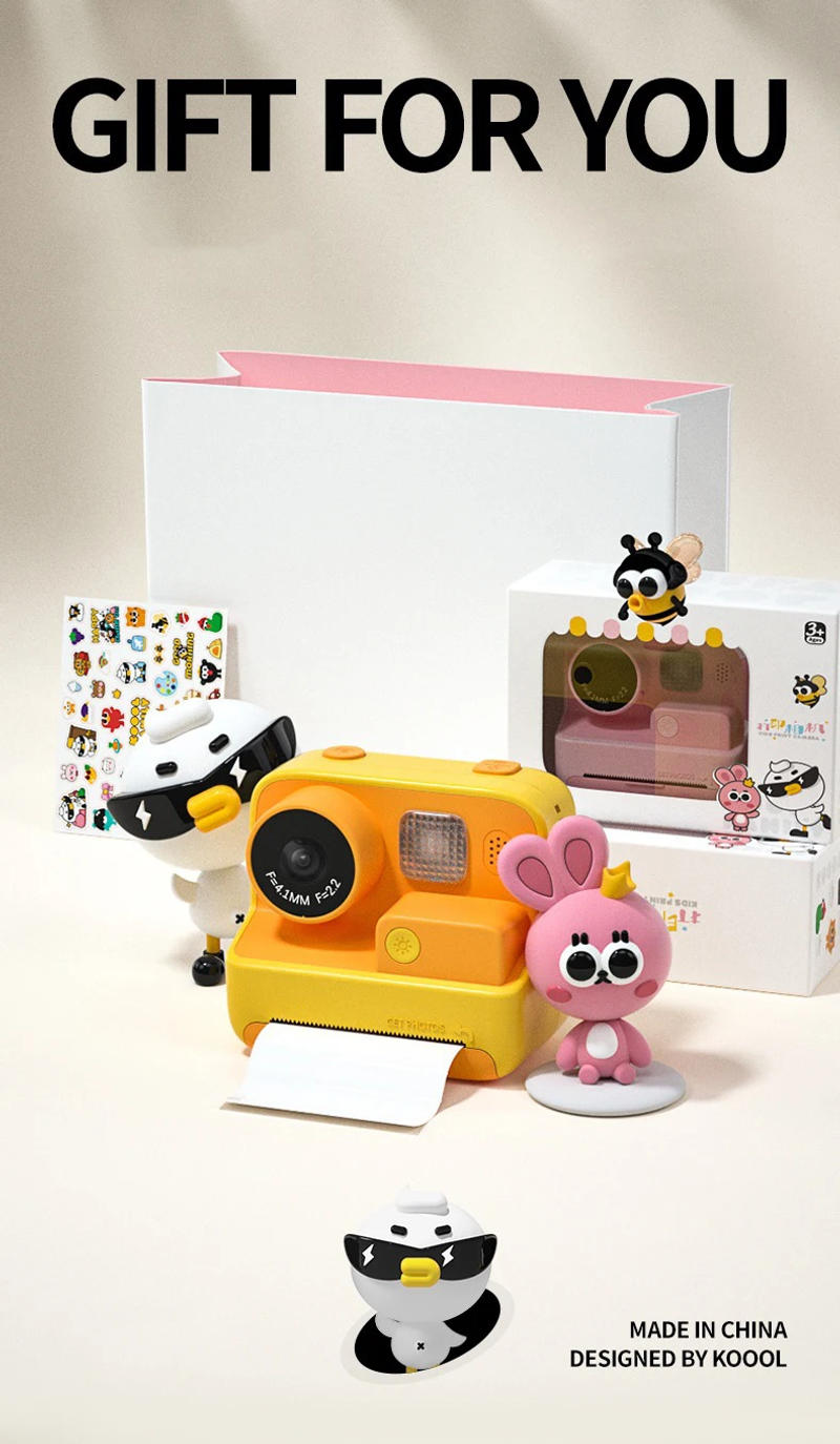 Description Picture 2 of itemChildren Instant Camera Print Camera For Kids 1080P Video Photo Digital Camera With Print Paper Birthday Gift For Child Girl Boy