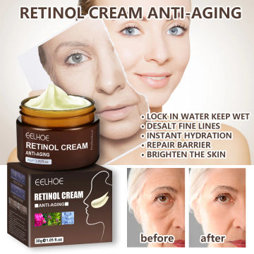 Retinol Fade Wrinkle Face Cream Anti-Aging Lifting Firming Skin Care Hyaluronic Acid Moisturizing Whitening Beauty Cosmetics
