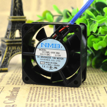 New Fan For NMB 2410ML-05W-B50 6025 24V 6cm Double Ball Inverter Fan Cooling Fan