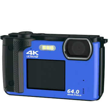 2023 4K Digital Camera 16X Front and Rear HD Dual Screen 64MP With WiFi Professional Camcorder Vlog