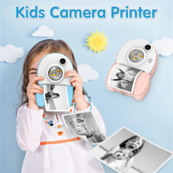 Kids Instant Camera Printer 1080P Video Photo Printer Digital Camera for Children Thermal Printing Machine Toy Christmas Gift