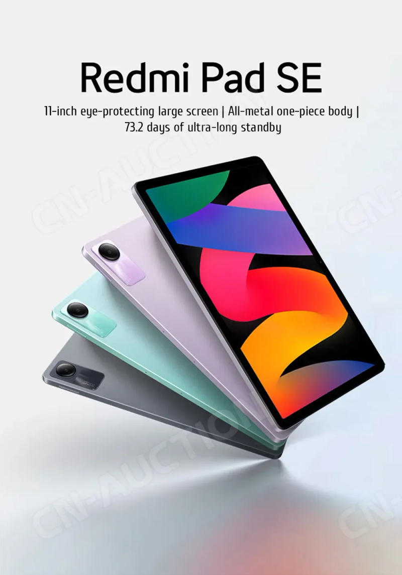 Description Picture 2 of itemIconic Brand Global ROM Redmi Pad SE Mi Tablet Snapdragon 680 11-inch 90Hz Screen 8000mAh Display Quad speakers Dolby Atmos Miui 14