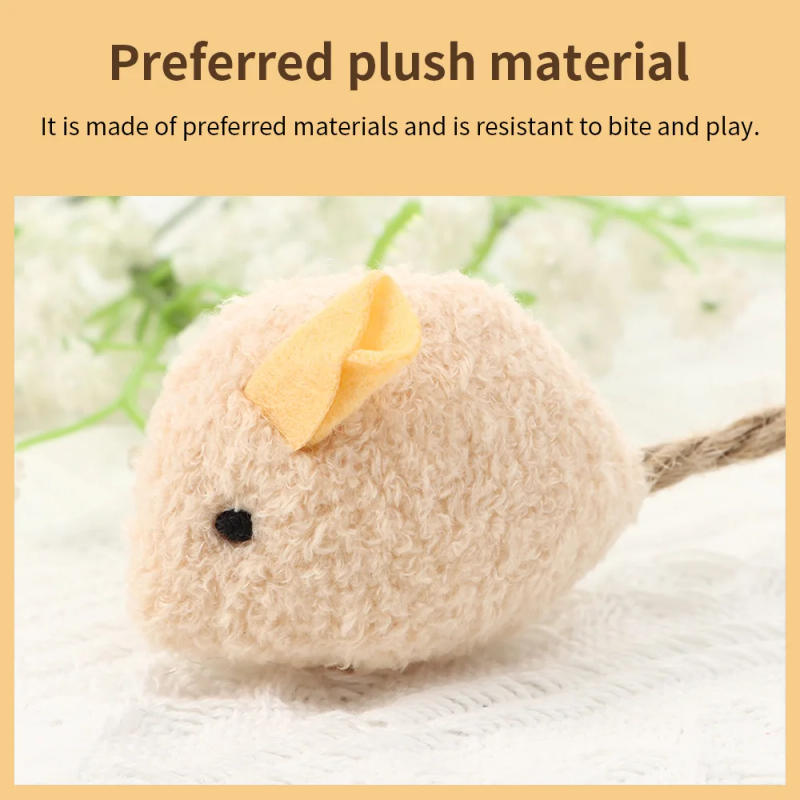 Description Picture 5 of item3Pcs/Lot Colorful Funny Cats Interactive Toy Plush False Mouse Pet Cat Toy Kitten Playing Pet Training Supplies Interactive Tool