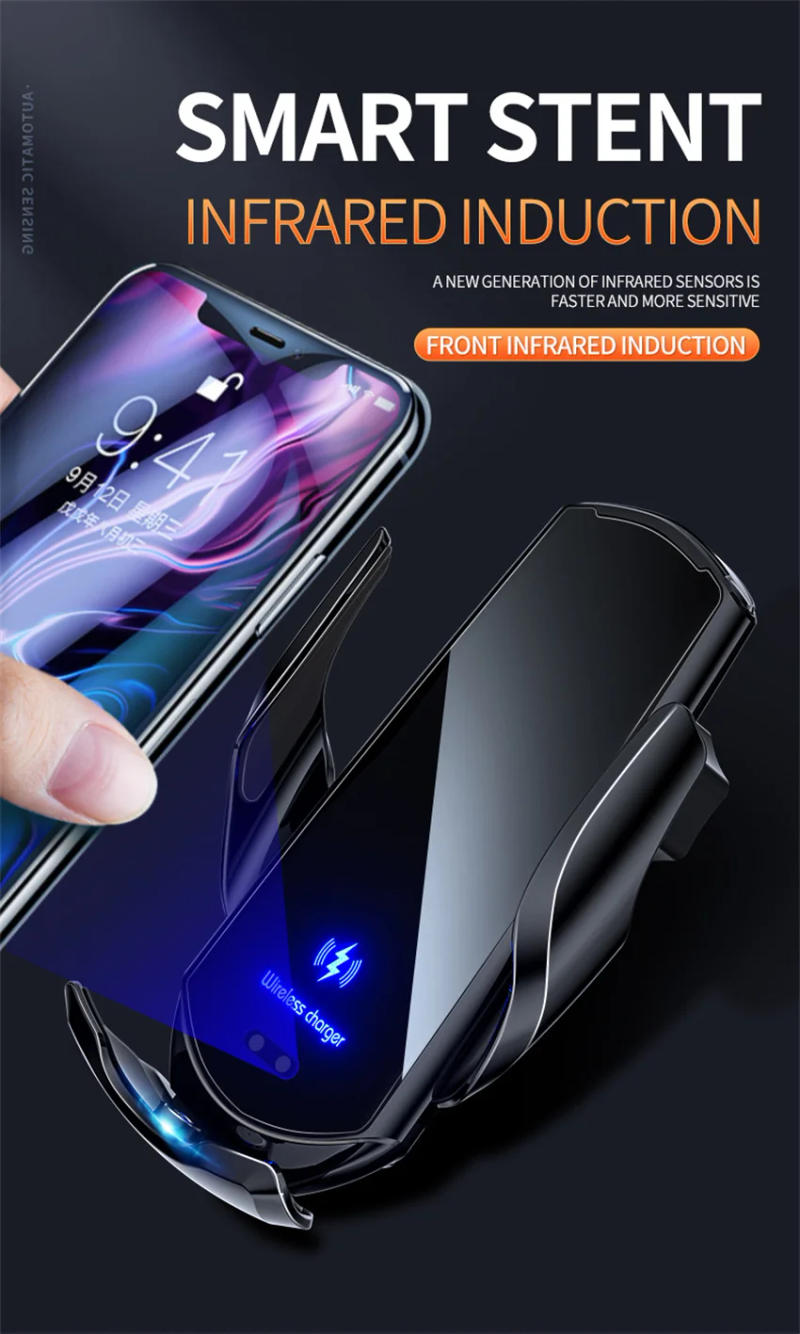 Description Picture 5 of item30W Car Wireless Charger Magnetic Car Mount Phone Holder For iPhone 14 13 12 X Samsung Xiaomi Infrared Induction Fast Charging