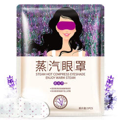 10pcs Lavender Oil Steam Eye Mask Wrinkles Anti Aging  Dark Circle Eye Bags Eliminate Puffy Eyes Fine Line Face Care