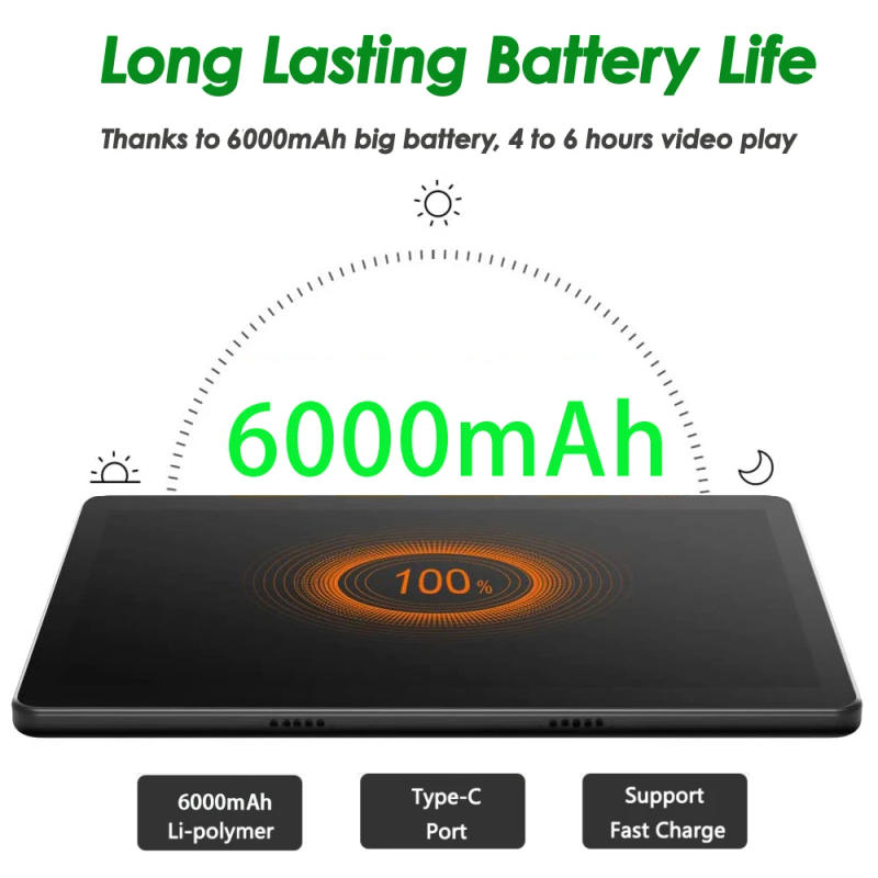 Description Picture 4 of itemMX107 Tablets 10 Inch Tablet Android 10.0 6GB RAM 128GB ROM 4G LTE 5G WiFi Bluetooth GPS 6000mAh Battery Type-C Good Tablets PC