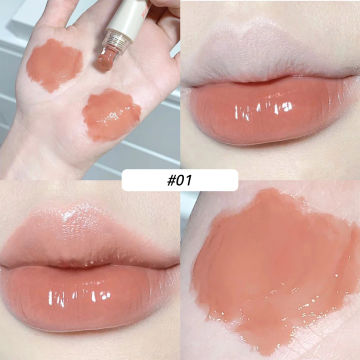 Moisturizing Plumping Lip Gloss Waterproof Lasting Non-stick Cup Hydrating Lip Glaze Crystal Mirror Liquid Lipstick Lips Care