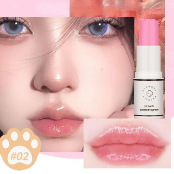 Cat Paw Lip Balm Moisturizing Lip Base Anti-dry Crack Fade Lines Lip Care Hydrating Stick Cute Colorless Honey Peach Lipstick