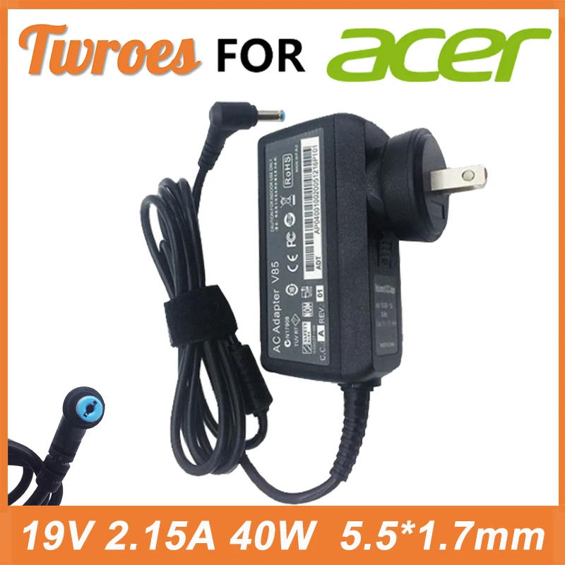 Description Picture 2 of itemAC Laptop Adapter 19V 2.15A 5.5*1.7mm For Acer Aspire D255 533 D257 D260 W500P W501 W501P E15 Power Supply Charger EU US UK AU