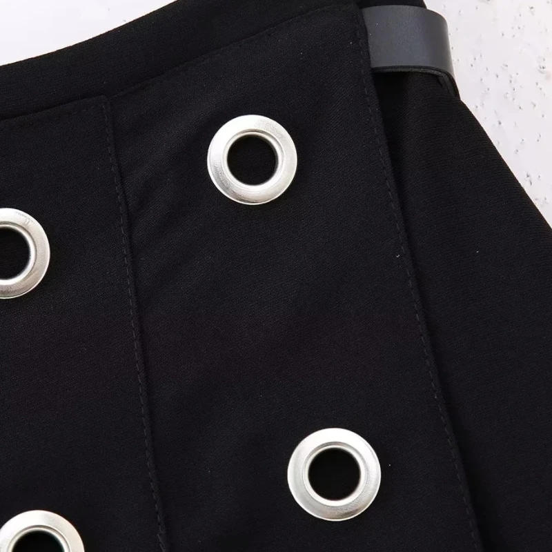 Description Picture 6 of itemAutumn New Women Rivet Decoration Casual Wrap Shorts Skirts Female High Waist Loose Street Clothing LUJIA ALAN P5162