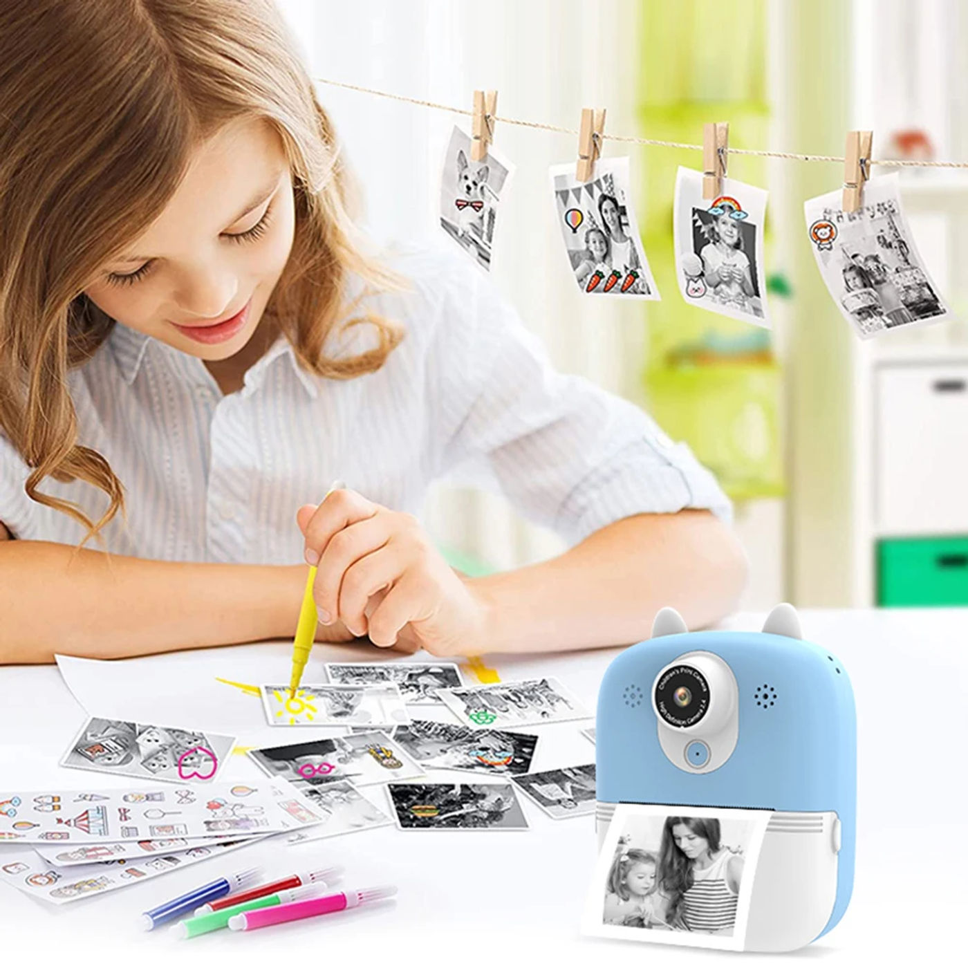 Description Picture 5 of itemPrinting Camera 1080P HD Video Camera Dual 1200W Pixel Mini Digital Camera Built in 800MAH Battery Gifts for Boys/Girls/Children