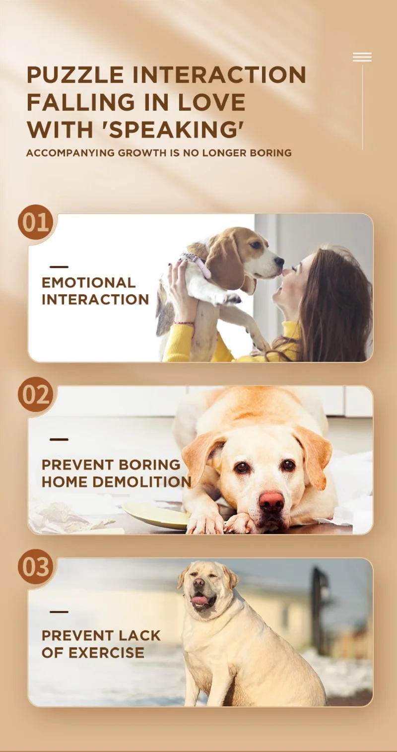 Description Picture 6 of itemVoice Recording Button Dog Toys Recordable Learning Training Communication Talking Speaking Button Pet Interactive Sounding Toys