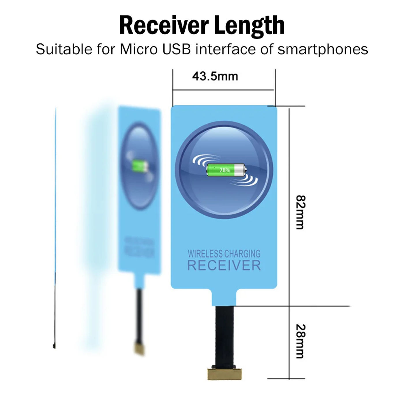 Description Picture 3 of itemQi Wireless Charger & Receiver for Samsung Galaxy A01 A02 A03 A10 M01 M02 M10 A6 A7 2018 Wireless Charging Micro USB Adapter