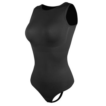 Women's Bodysuits Sexy Sleeveless Scoop Neck Shapewear Thong Waist Trainer Tanks Tops Corset Slimming Tummy Control Body Shaper