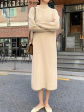 Apricot Knit Dress