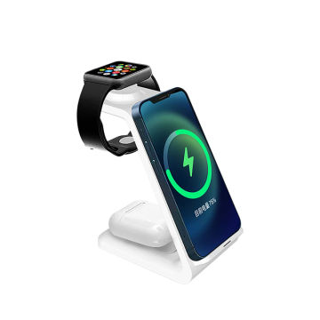 3 In 1 30W Wireless Charger Stand Dock For Apple Watch 8 7 AirPods iPhone 15 14 13 12 11 Pro Max Induction Fast Charging Station